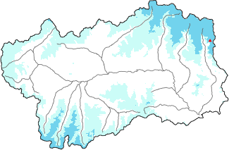 New snow in the last 72h + Modello 1 AINEVA (MOD1) data