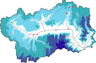 Neige fra&icirc;che dans les derni&egrave;res 24h + donn&eacute;es Modello 1 AINEVA (MOD1)