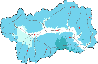 New snow in the last 24h + Modello 1 AINEVA (MOD1) data