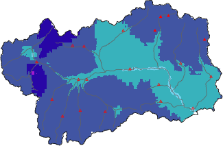 New snow in the last 72h + Modello 1 AINEVA (MOD1) data