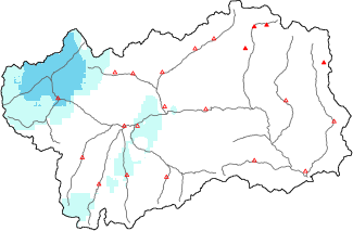 Neige fra&icirc;che dans les derni&egrave;res 72h + donn&eacute;es Modello 1 AINEVA (MOD1)