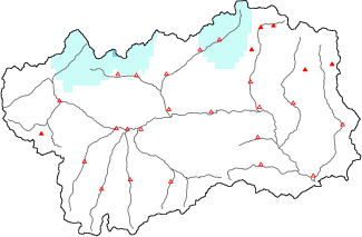 Neige fra&icirc;che dans les derni&egrave;res 24h + donn&eacute;es Modello 1 AINEVA (MOD1)