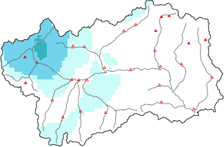 New snow in the last 24h + Modello 1 AINEVA (MOD1) data