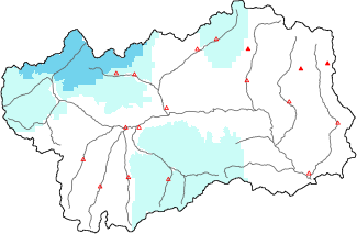 Neige fra&icirc;che dans les derni&egrave;res 72h + donn&eacute;es Modello 1 AINEVA (MOD1)