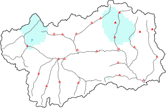 Neige fra&icirc;che dans les derni&egrave;res 24h + donn&eacute;es Modello 1 AINEVA (MOD1)