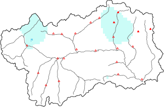 Neige fra&icirc;che dans les derni&egrave;res 72h + donn&eacute;es Modello 1 AINEVA (MOD1)