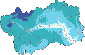 Neige fra&icirc;che dans les derni&egrave;res 72h + donn&eacute;es Modello 1 AINEVA (MOD1)