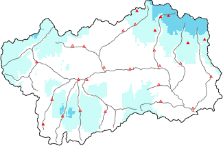 Neve fresca nelle ultime 24h + dati Modello 1 AINEVA (MOD1)