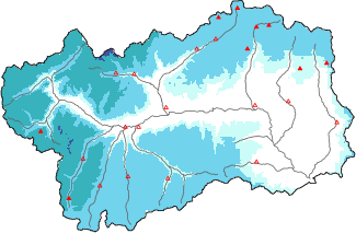 Neige fra&icirc;che dans les derni&egrave;res 24h + donn&eacute;es Modello 1 AINEVA (MOD1)