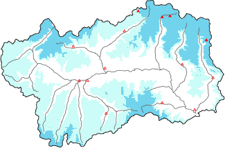 Neve fresca nelle ultime 24h + dati Modello 1 AINEVA (MOD1)