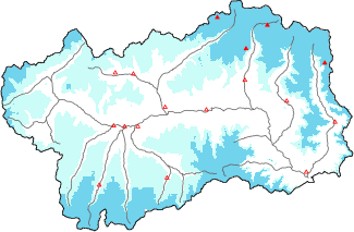 Neve fresca nelle ultime 24h + dati Modello 1 AINEVA (MOD1)