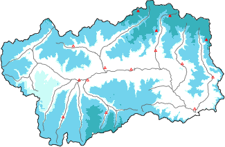 Neve fresca nelle ultime 24h + dati Modello 1 AINEVA (MOD1)