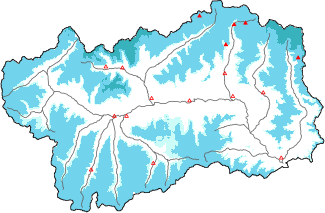 Neve fresca nelle ultime 24h + dati Modello 1 AINEVA (MOD1)
