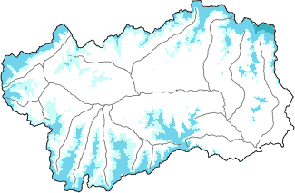 New snow in the last 72h + Modello 1 AINEVA (MOD1) data
