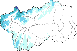 Neve fresca nelle ultime 72h + dati Modello 1 AINEVA (MOD1)