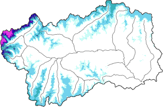 Neve fresca nelle ultime 72h + dati Modello 1 AINEVA (MOD1)