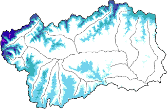 Neve fresca nelle ultime 24h + dati Modello 1 AINEVA (MOD1)