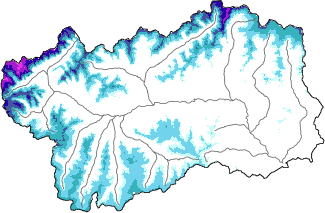 Neve fresca nelle ultime 72h + dati Modello 1 AINEVA (MOD1)