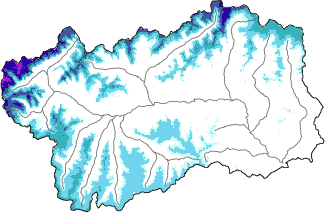 Neve fresca nelle ultime 72h + dati Modello 1 AINEVA (MOD1)
