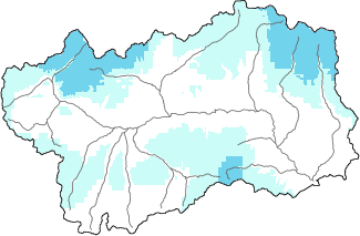 Neve fresca nelle ultime 24h + dati Modello 1 AINEVA (MOD1)