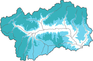 Neige fra&icirc;che dans les derni&egrave;res 72h + donn&eacute;es Modello 1 AINEVA (MOD1)