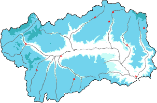 New snow in the last 24h + Modello 1 AINEVA (MOD1) data