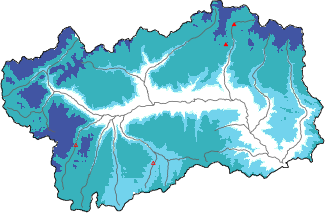 New snow in the last 72h + Modello 1 AINEVA (MOD1) data
