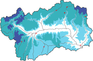 New snow in the last 72h + Modello 1 AINEVA (MOD1) data