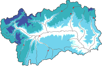 New snow in the last 72h + Modello 1 AINEVA (MOD1) data