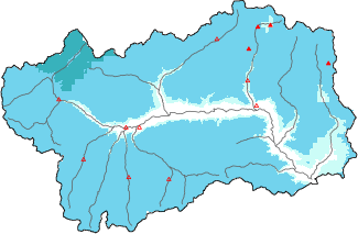 New snow in the last 24h + Modello 1 AINEVA (MOD1) data