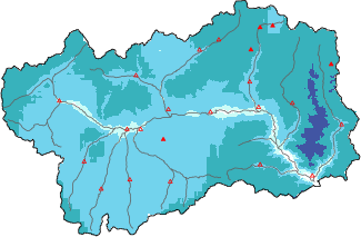 New snow in the last 24h + Modello 1 AINEVA (MOD1) data