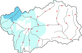 Neige fra&icirc;che dans les derni&egrave;res 24h + donn&eacute;es Modello 1 AINEVA (MOD1)