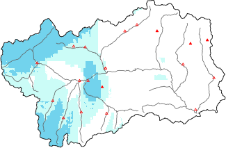 Neige fra&icirc;che dans les derni&egrave;res 72h + donn&eacute;es Modello 1 AINEVA (MOD1)