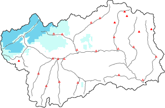 Neige fra&icirc;che dans les derni&egrave;res 72h + donn&eacute;es Modello 1 AINEVA (MOD1)