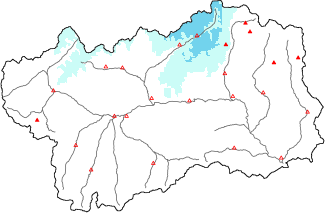 Neige fra&icirc;che dans les derni&egrave;res 72h + donn&eacute;es Modello 1 AINEVA (MOD1)