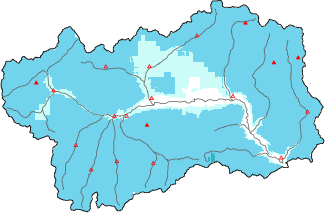 Neige fra&icirc;che dans les derni&egrave;res 72h + donn&eacute;es Modello 1 AINEVA (MOD1)