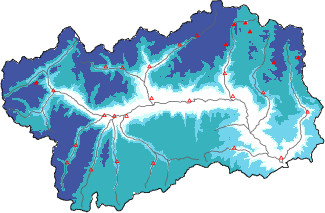 Neige fra&icirc;che dans les derni&egrave;res 24h + donn&eacute;es Modello 1 AINEVA (MOD1)