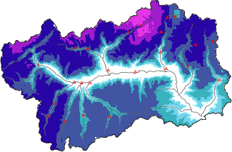 Neige fra&icirc;che dans les derni&egrave;res 72h + donn&eacute;es Modello 1 AINEVA (MOD1)