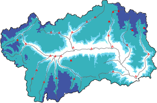 Neige fra&icirc;che dans les derni&egrave;res 24h + donn&eacute;es Modello 1 AINEVA (MOD1)