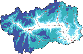 Neige fra&icirc;che dans les derni&egrave;res 72h + donn&eacute;es Modello 1 AINEVA (MOD1)