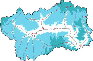 Neige fra&icirc;che dans les derni&egrave;res 24h + donn&eacute;es Modello 1 AINEVA (MOD1)