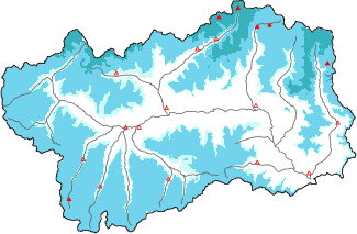 Neige fra&icirc;che dans les derni&egrave;res 72h + donn&eacute;es Modello 1 AINEVA (MOD1)