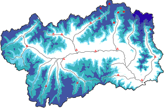 Neige fra&icirc;che dans les derni&egrave;res 24h + donn&eacute;es Modello 1 AINEVA (MOD1)