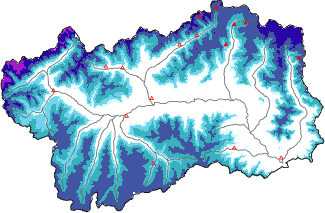 Neige fra&icirc;che dans les derni&egrave;res 72h + donn&eacute;es Modello 1 AINEVA (MOD1)