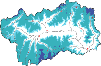 Neige fra&icirc;che dans les derni&egrave;res 72h + donn&eacute;es Modello 1 AINEVA (MOD1)