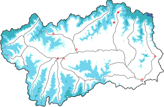 Neve fresca nelle ultime 72h + dati Modello 1 AINEVA (MOD1)