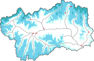 Neve fresca nelle ultime 72h + dati Modello 1 AINEVA (MOD1)