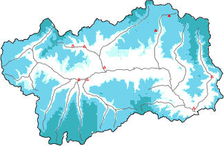 Neve fresca nelle ultime 72h + dati Modello 1 AINEVA (MOD1)