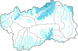 Neve fresca nelle ultime 72h + dati Modello 1 AINEVA (MOD1)