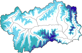 Neve fresca nelle ultime 24h + dati Modello 1 AINEVA (MOD1)